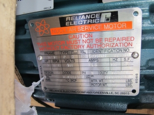 MOTOR, ELECTRIC TYPE, 20 HORSEPOWER, 230/460 3PH 60HZ ELEC RATING, 3525 RPM, 256T FRAME, 44.4/22.2 AMPS, TEFC ENCLOSURE, CONTINUOUS DUTY, 1.15 SERVICE FACTOR, 1-5/8" DIA SHAFT. DRIVE). PART # 5KE256SC105C (W-44) LOADING & HANDLING FEE $15-